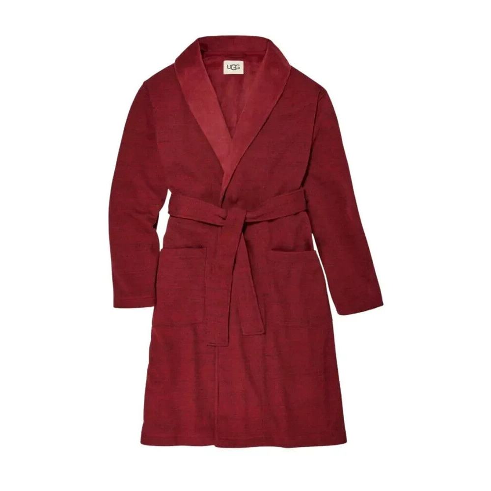 UGG Robinson Men's Heather‎ Red Robe NEW! SZ M/L
